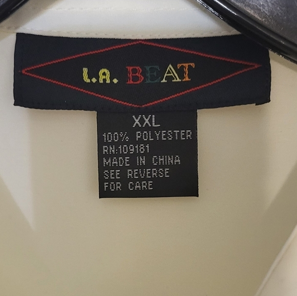 L.A.Beat Men's Light Yellow NWT Short Sleeve Dress/Button Up Shirt Size 2XL - Picture 3 of 6